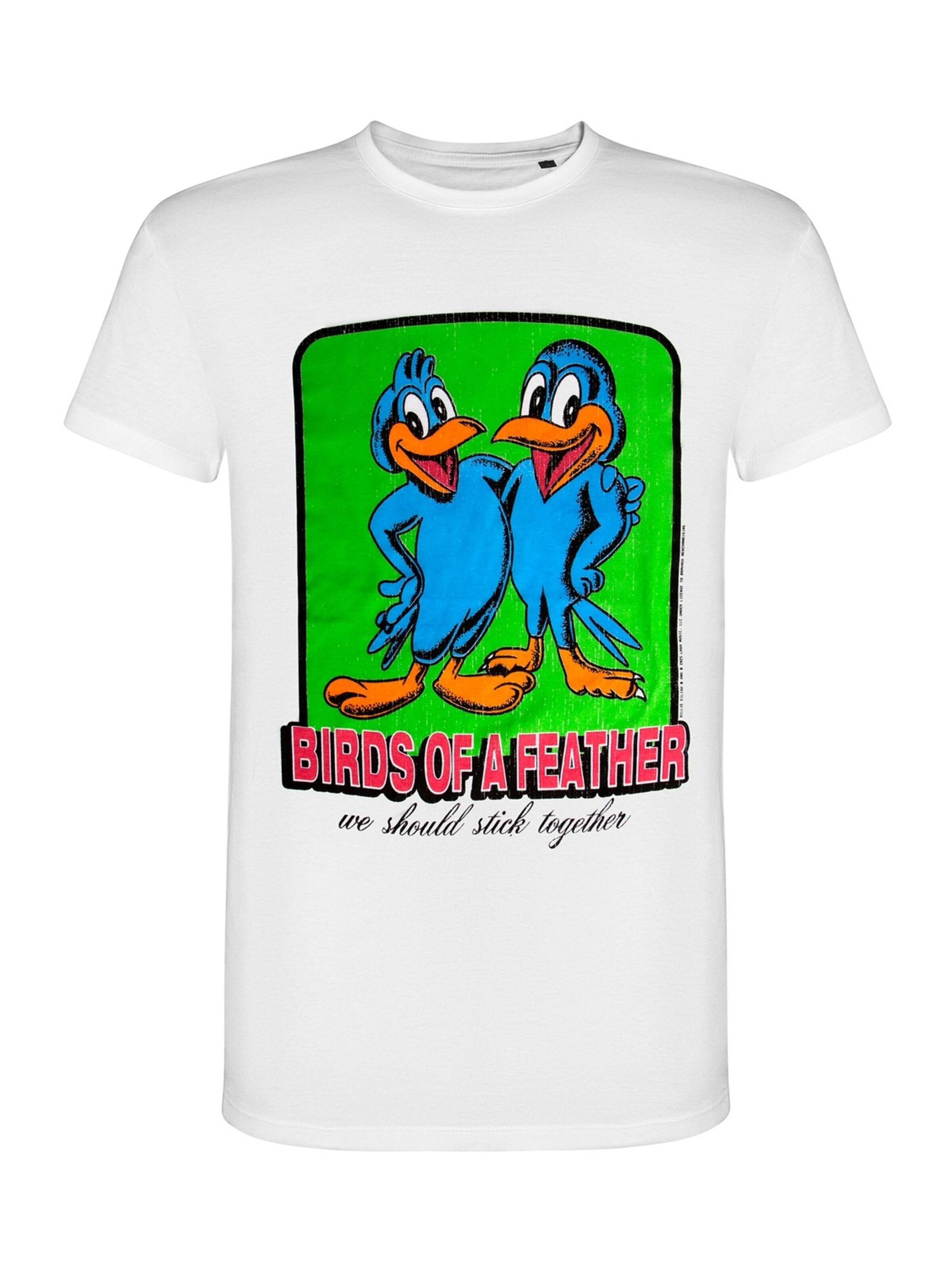 Billie Eilish Shirt 'Billie Eilish Birds Of A Feather Organic T-Shirt' in Wit: voorkant