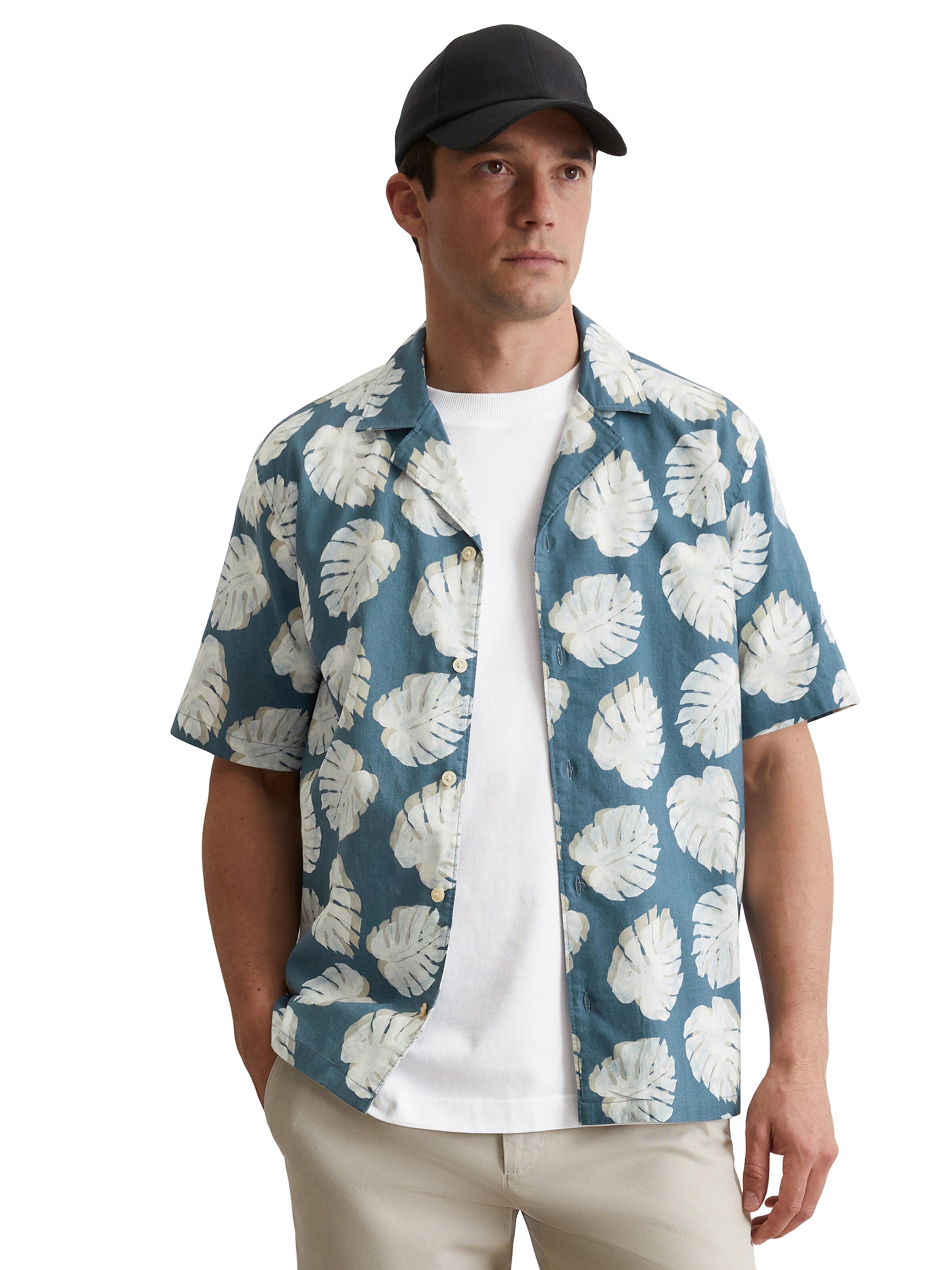 Marc O'Polo Regular fit Button Up Shirt in Blue: front