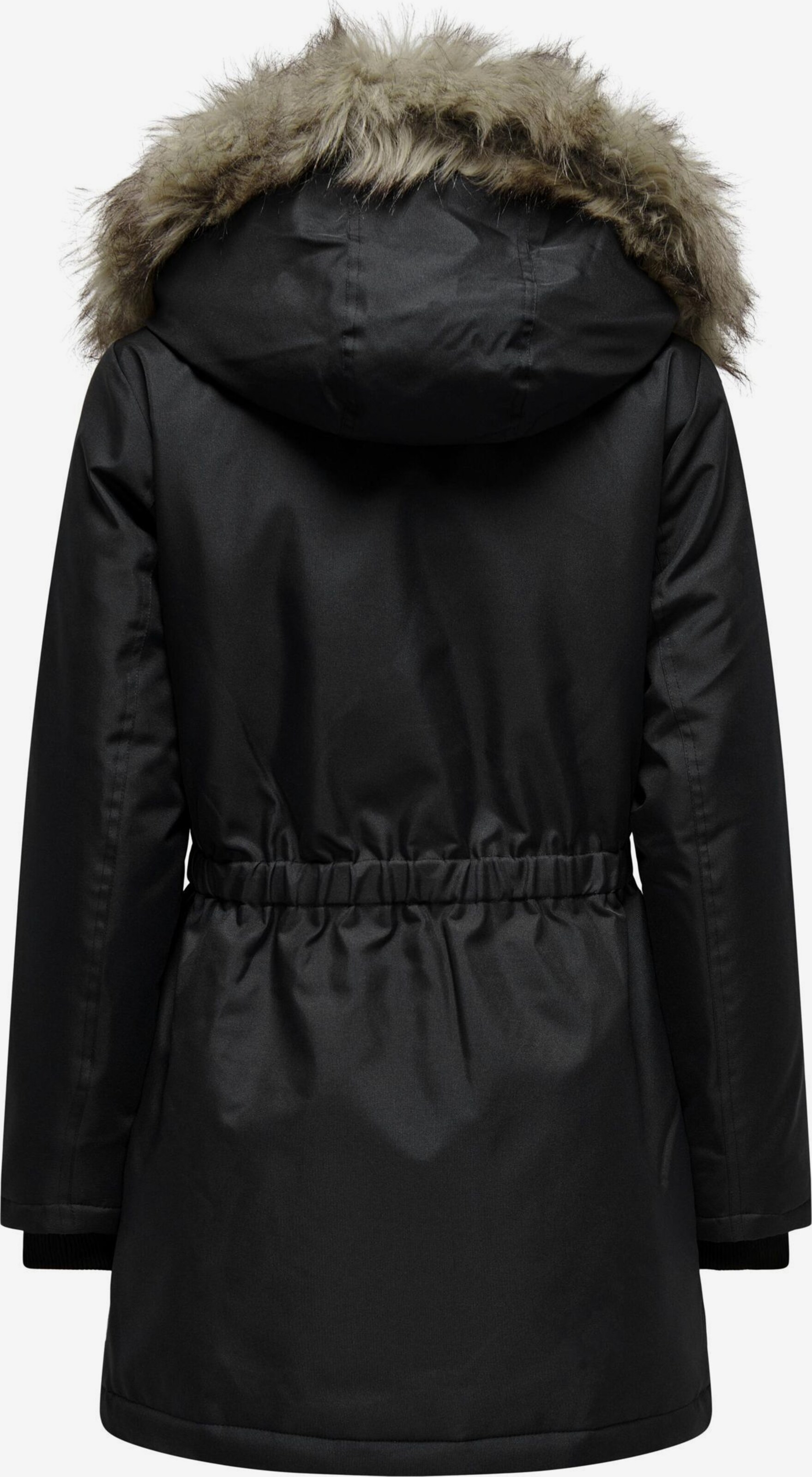 Only - Parka Donna New Starline Con Cappuccio In Pelliccia Nera - Foto 2