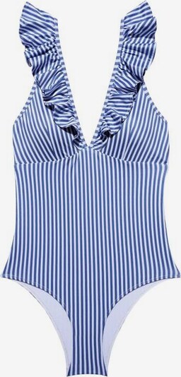 Underprotection Badeanzug ' Rita ' in blau / weiß, Produktansicht