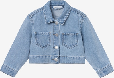 NAME IT Overgangsjakke 'CONNY' i blå denim / mint / lilla / hvit, Produktvisning