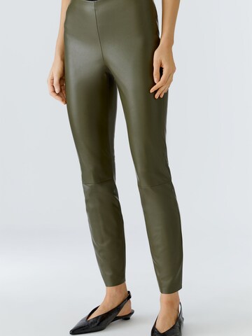 OUI Slim fit Pants 'Chasey' in Green