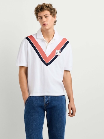 Pepe Jeans Poloshirt 'Malcom' in Weiß: Vorderseite