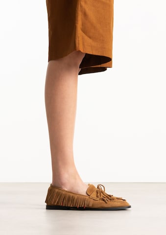 Mocassin SACHA en marron : devant