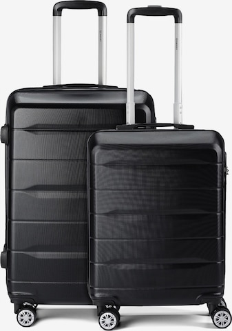 Benzi Suitcase Set in Black: front