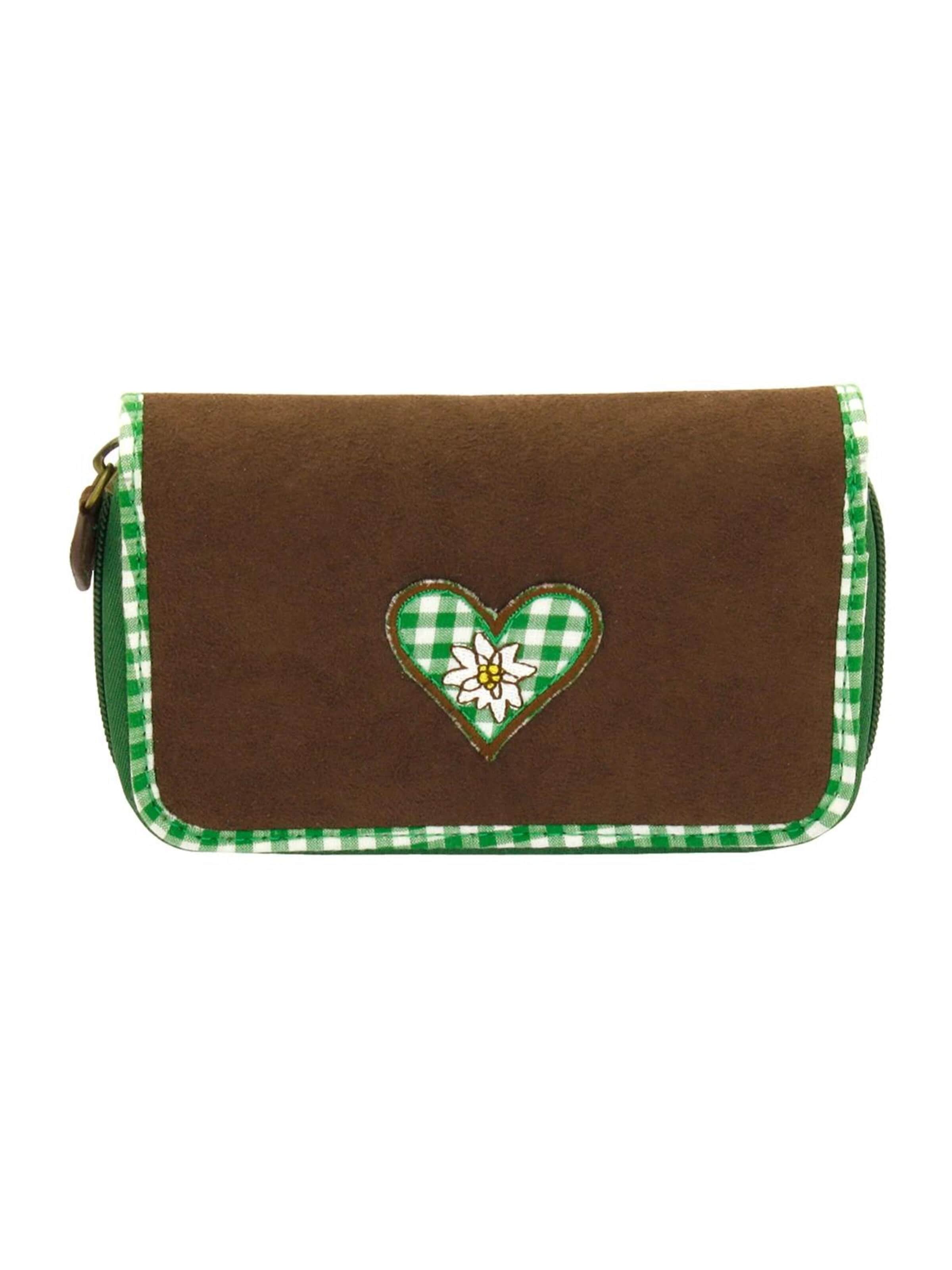 Friedrich23 Wallet 'Trachten Geldbörse' in Green: front