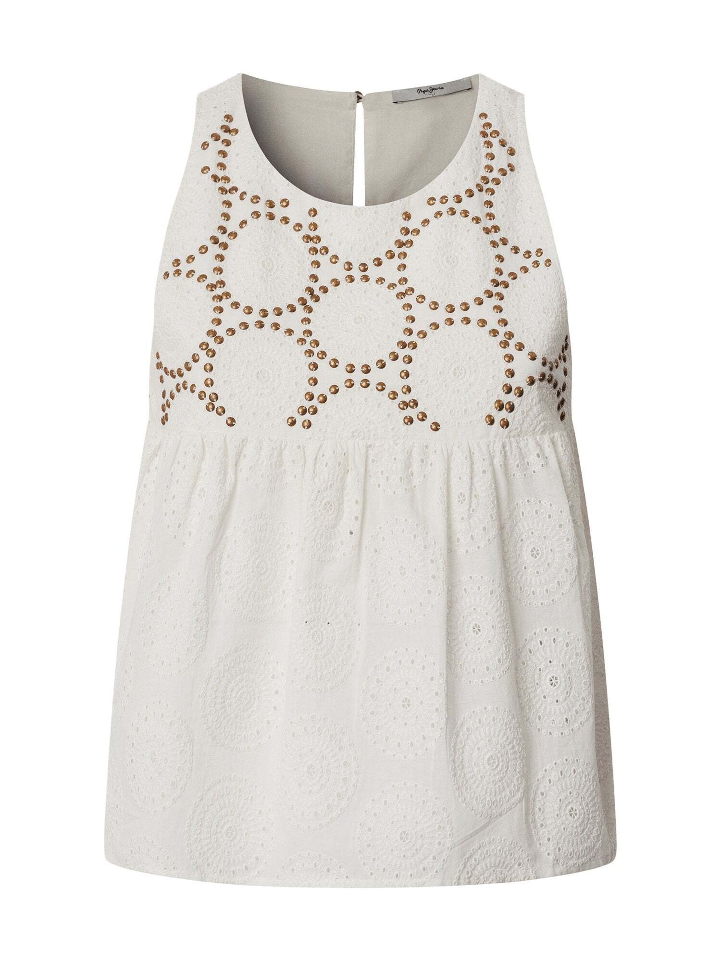 Pepe Jeans Blouse ' FELSY ' in Wit: voorkant