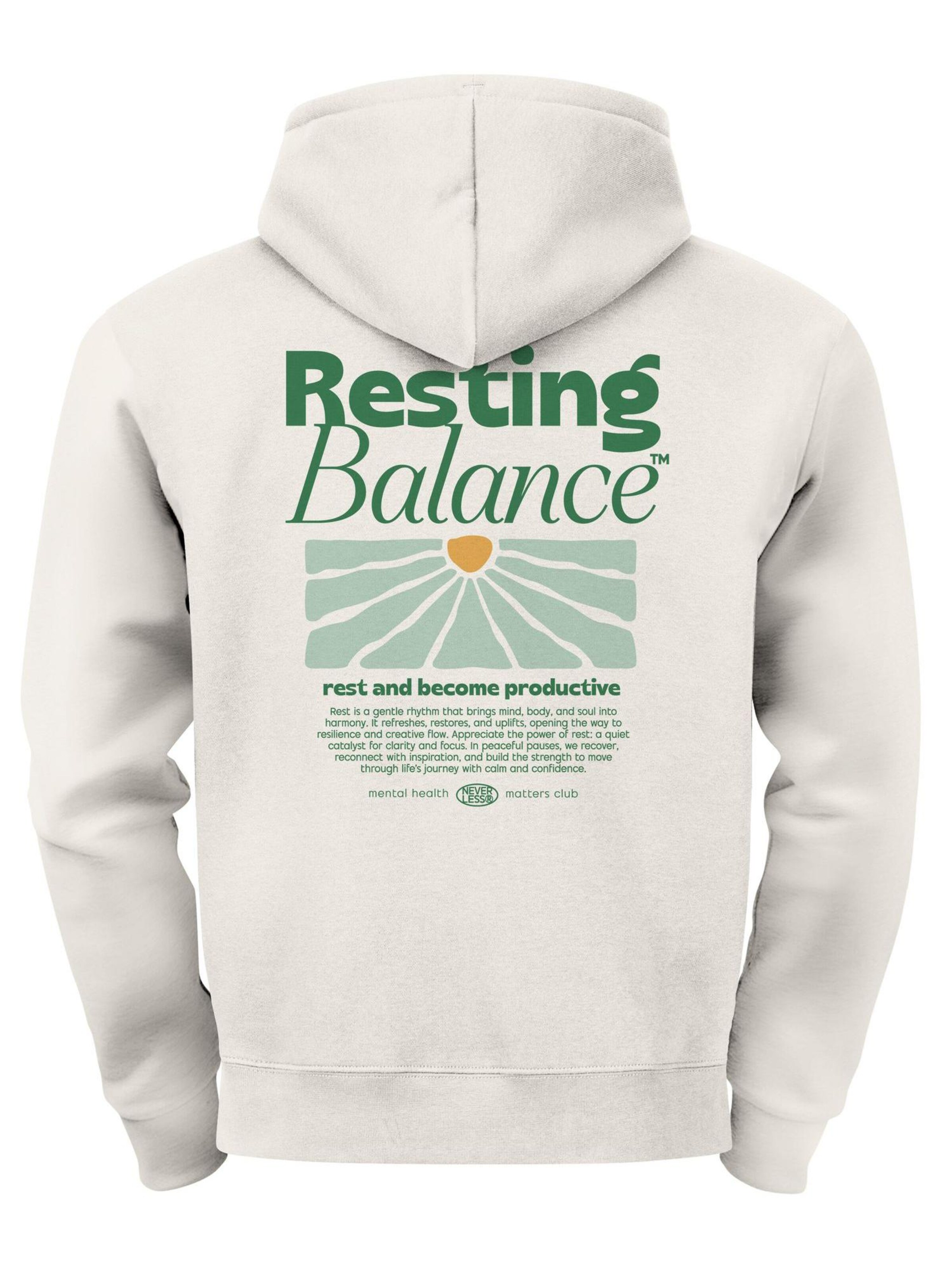 Neverless Sweatshirt 'Resting Balance' in Beige