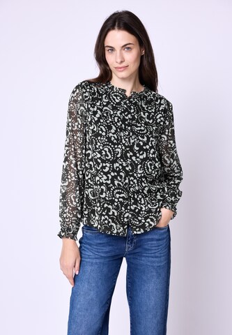 Street One Studio Blouse in Black: front