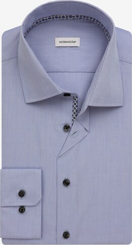 Coupe slim Chemise business 'Patch3' SEIDENSTICKER en bleu