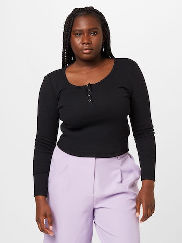 Trendyol Curve Shirt in Schwarz: predná strana