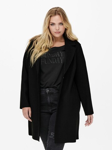 ONLY Carmakoma Between-Seasons Coat in Black: front