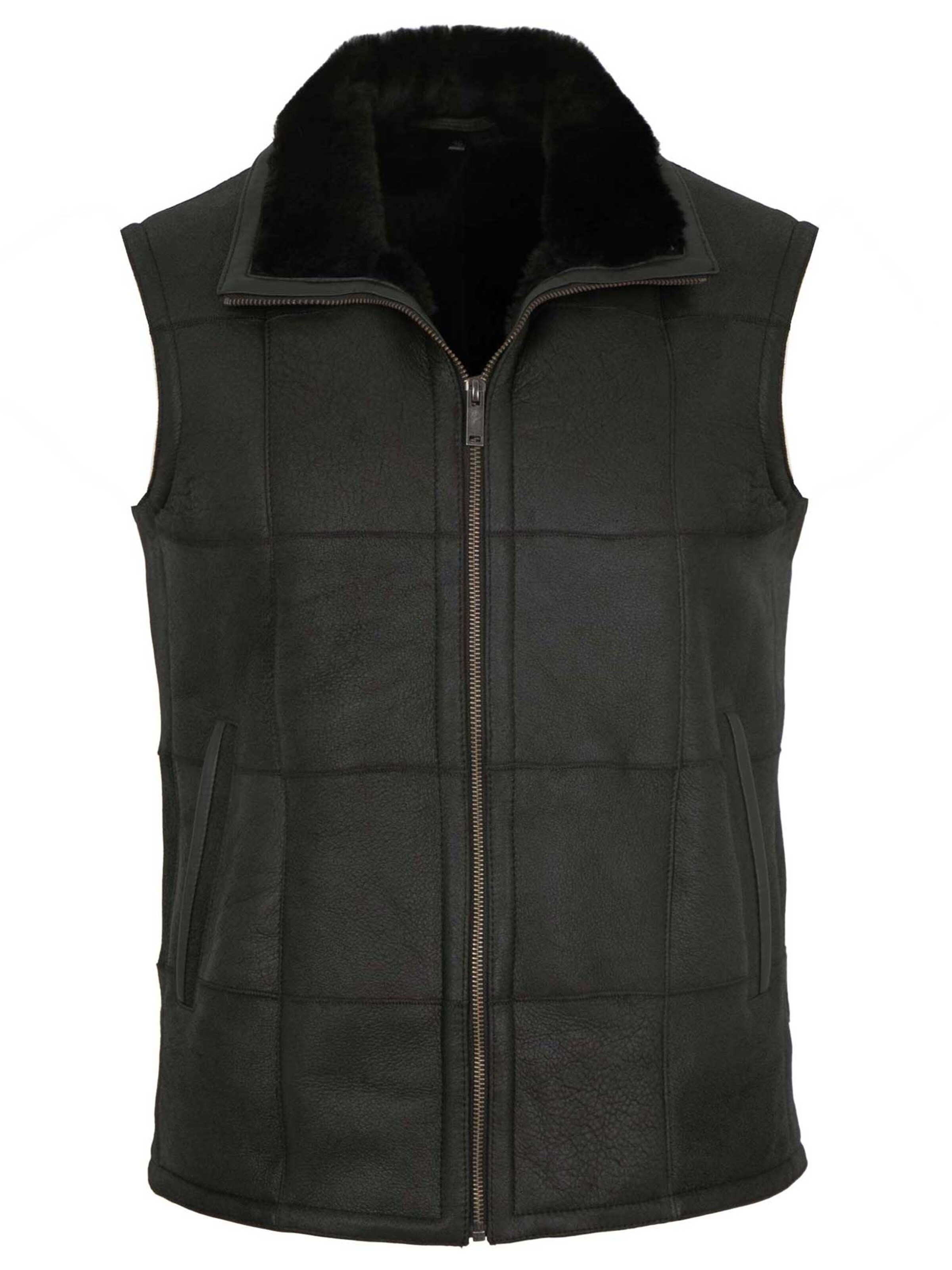 MADDOX Weste 'Lanzo'‌‌‌‌‌‌ in Schwarz: Vorderseite