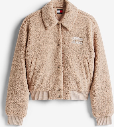 Tommy Jeans Prechodná bunda - béžová / biela, Produkt