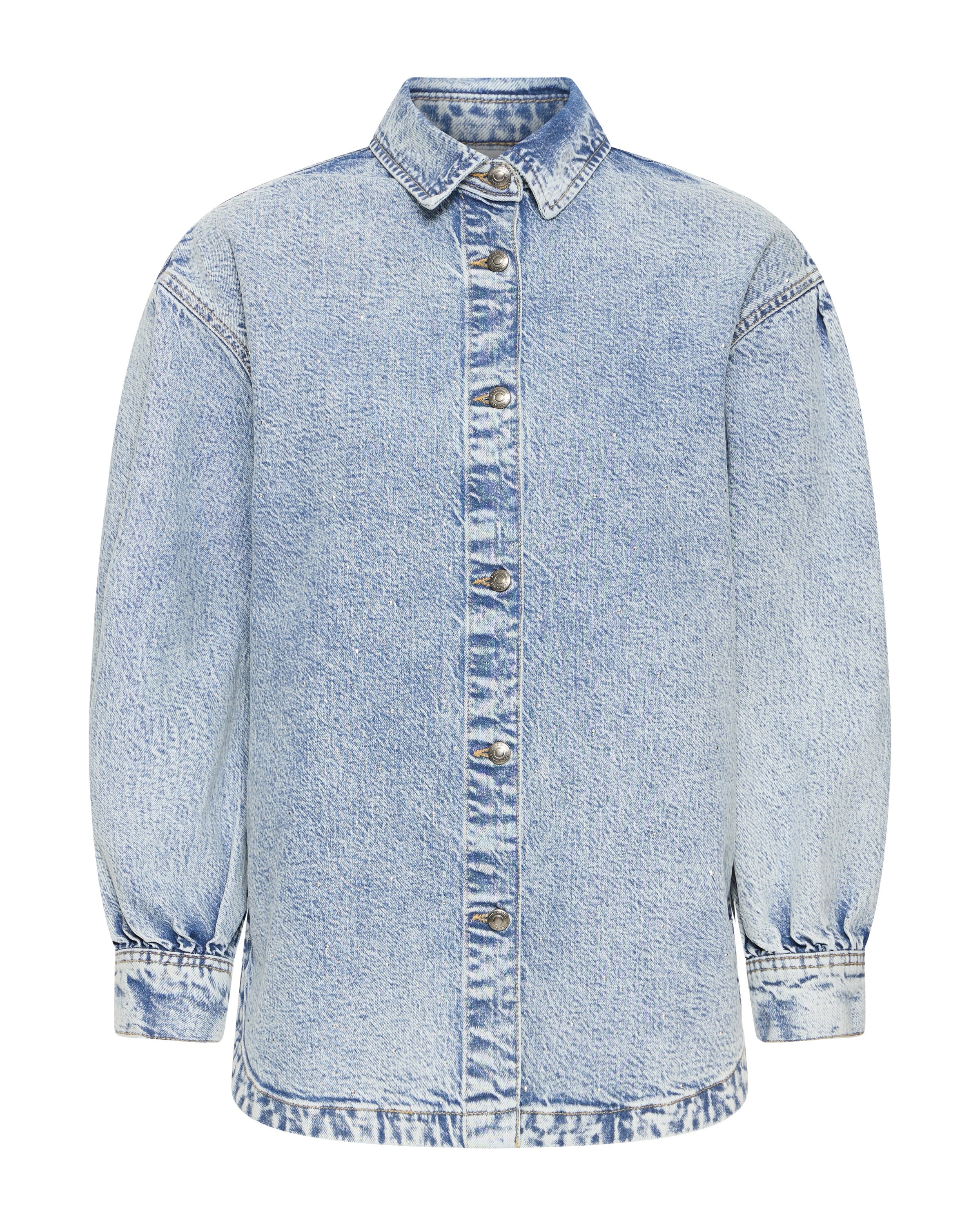 Pulz Blouse 'Atlee' in Blauw: voorkant