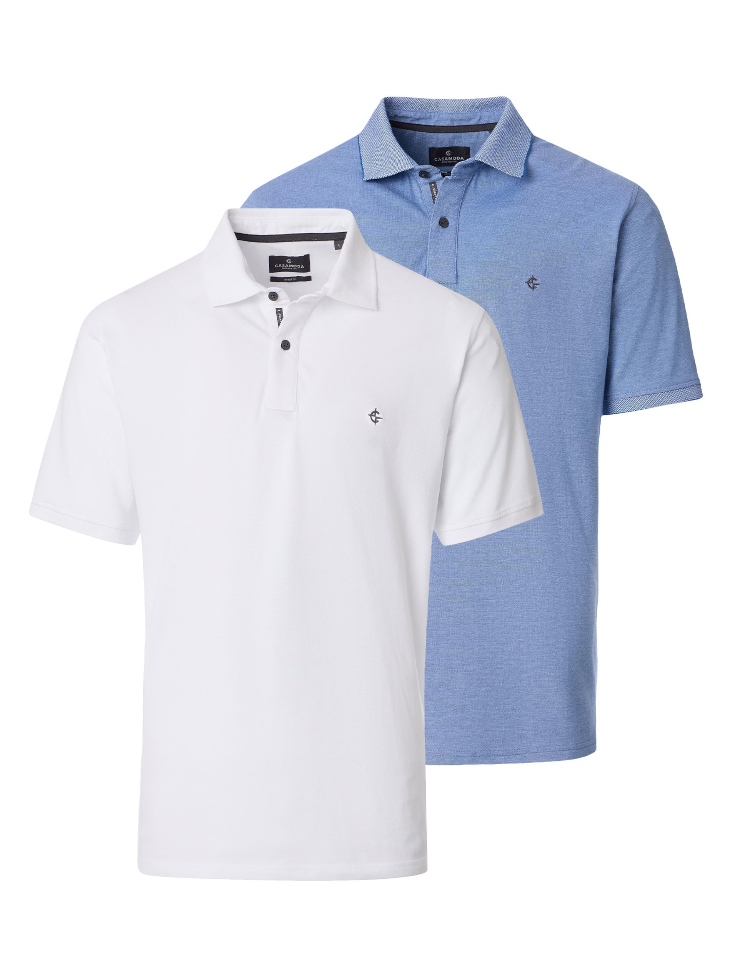 CASAMODA Shirt 'Basic' in Blue: front