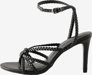 Next Remmisandaalit värissä musta: etupuoli