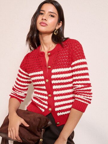 Cardigan Friends Like These en rouge : devant