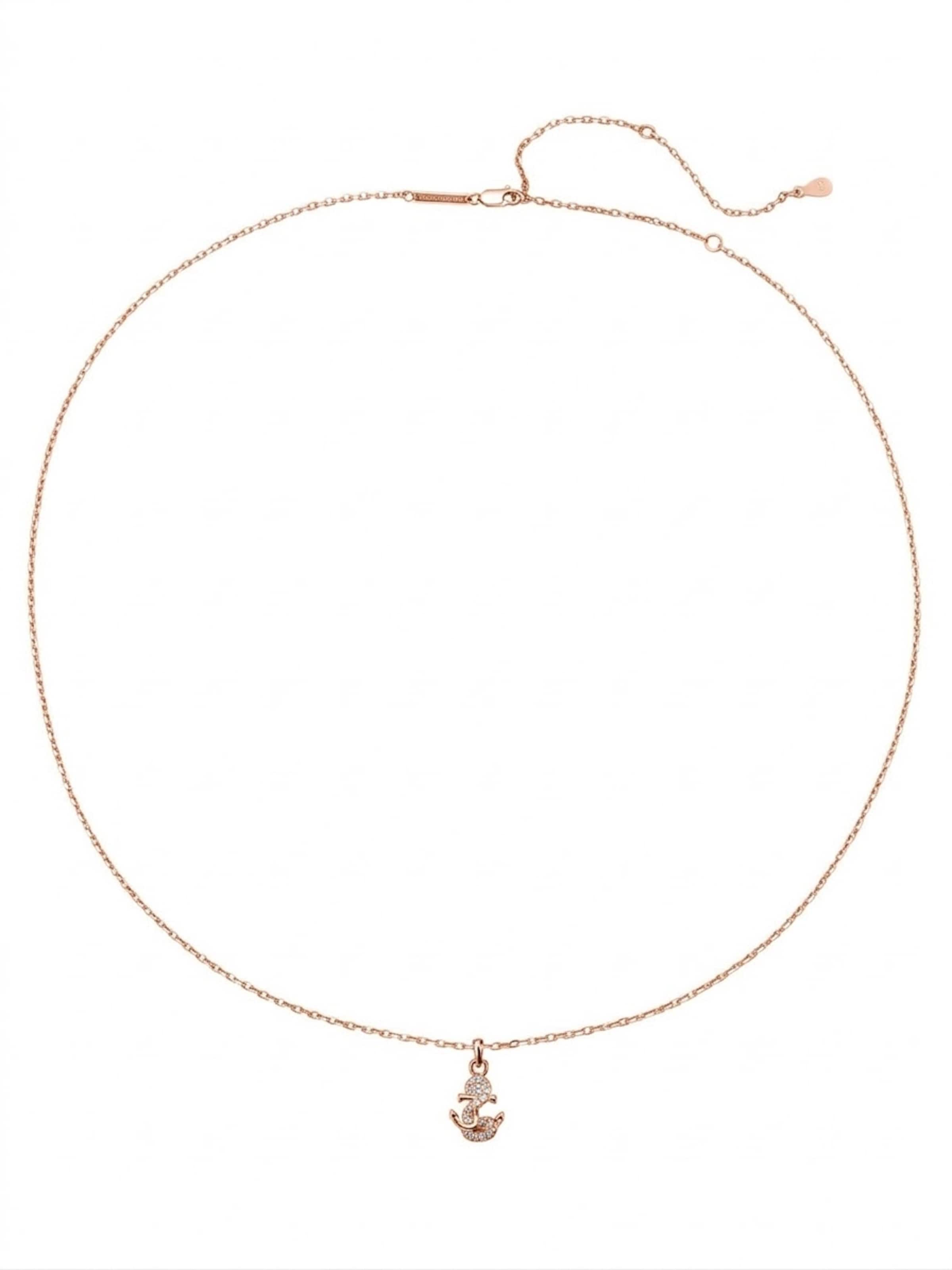 Collana 'Anchor Sparkle' di Hey Happiness in oro: frontale