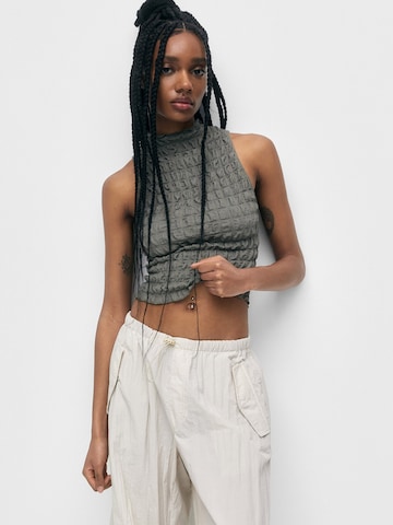 Haut Pull&Bear en gris : devant