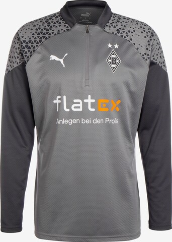T-Shirt fonctionnel 'Borussia Mönchengladbach' PUMA en gris : devant