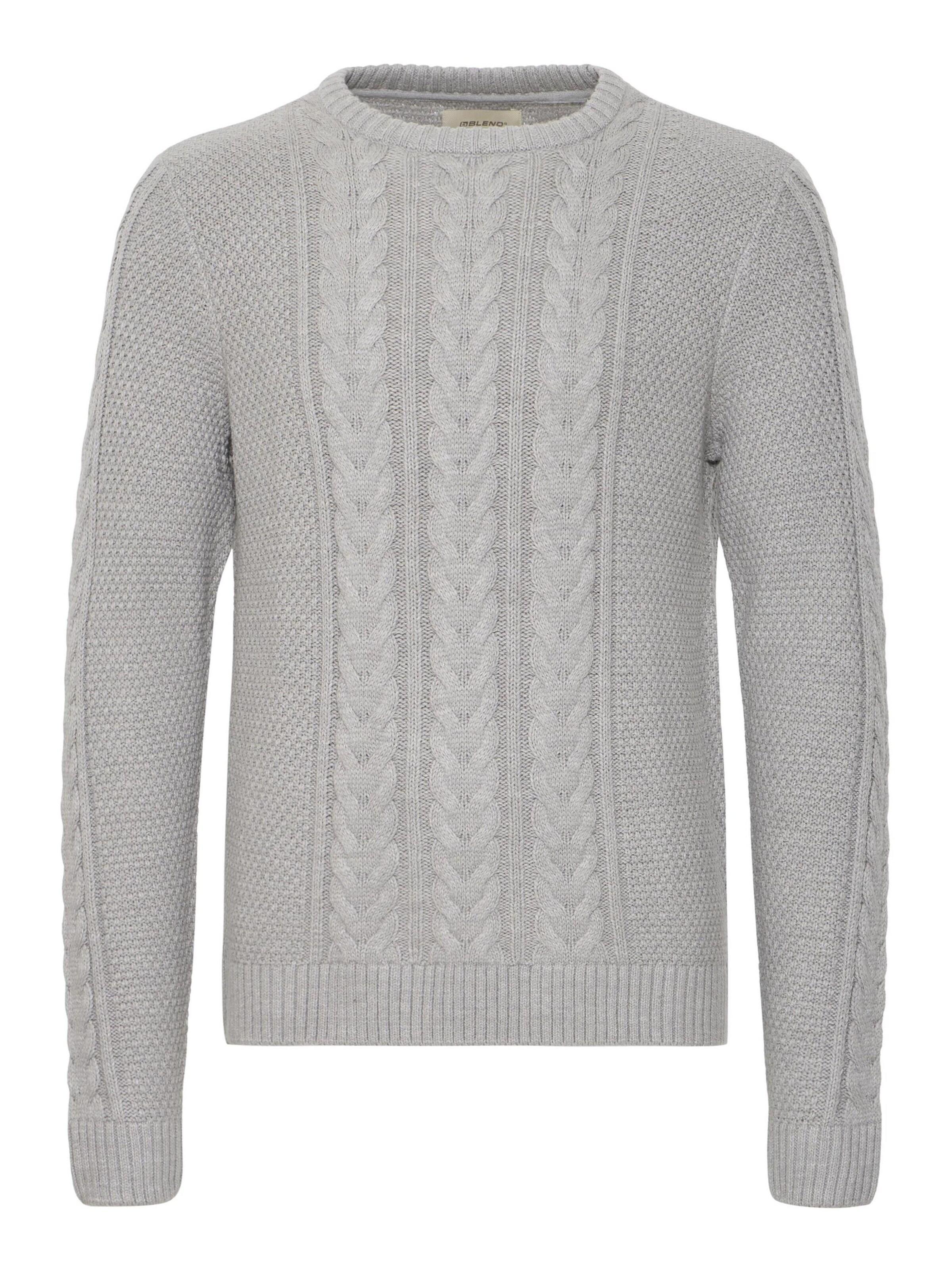 BLEND - Pullover ' BHBASIM ' em cinzento: frente