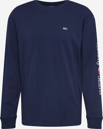 T-Shirt Tommy Jeans en bleu : devant