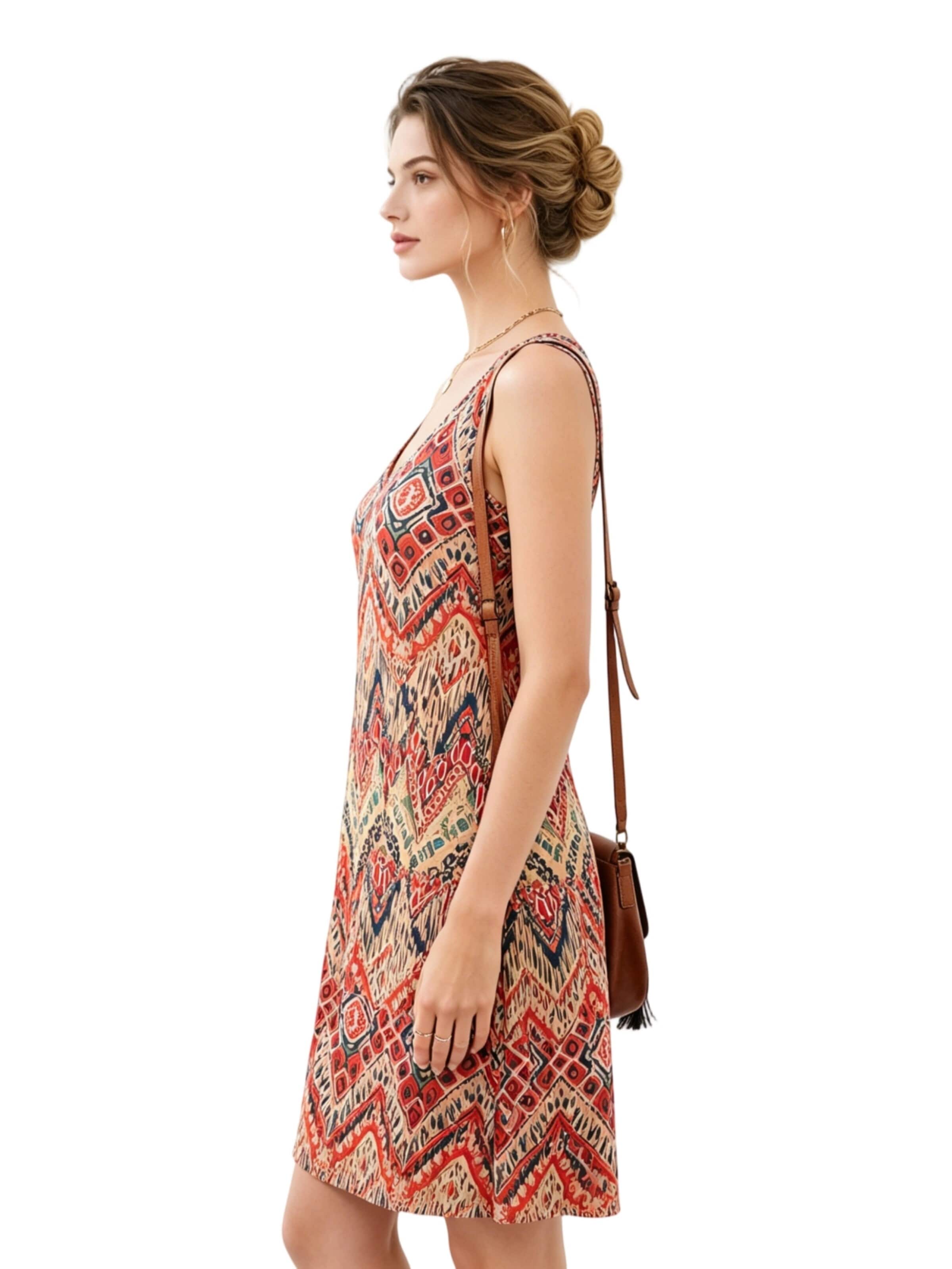 Yesfashion Dress in Red