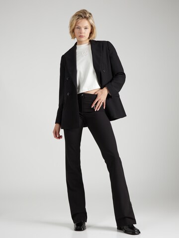 HUGO Flared Trousers 'Haurali' in Black