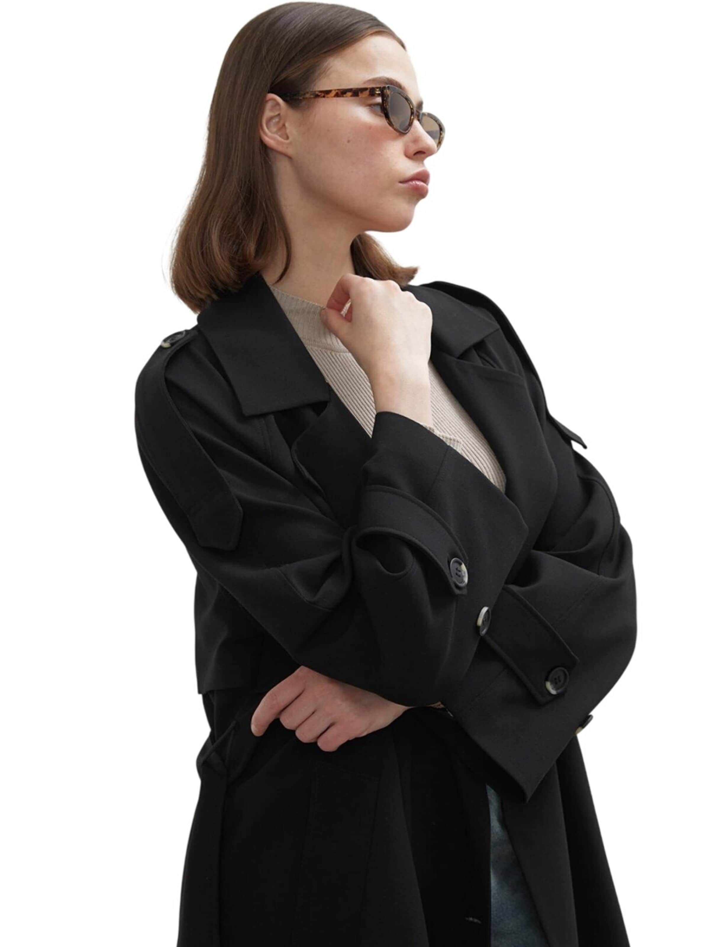 MANUKA Between-Seasons Coat in Black