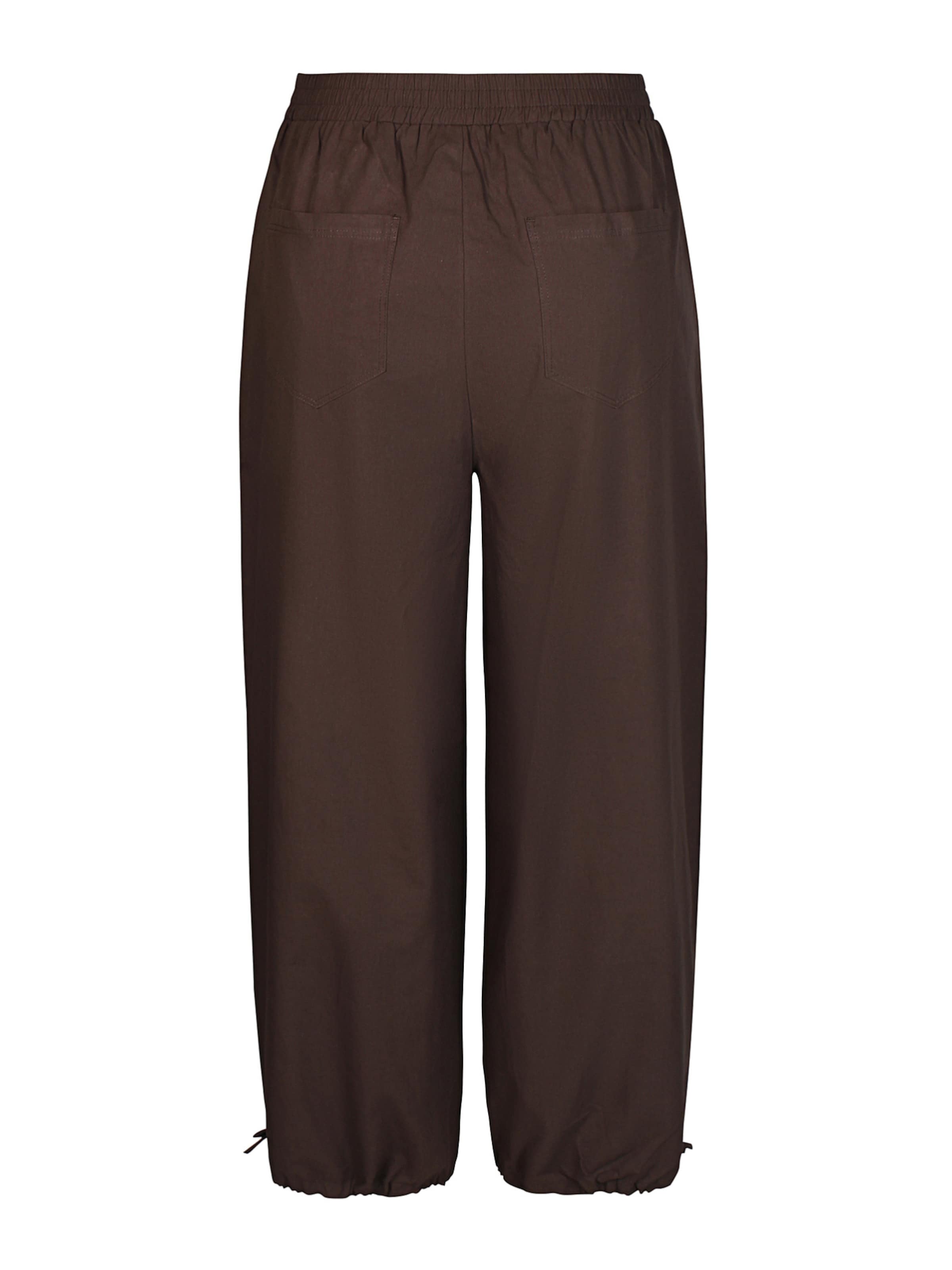 ze-ze Loosefit Broek 'Ester 021' in Bruin