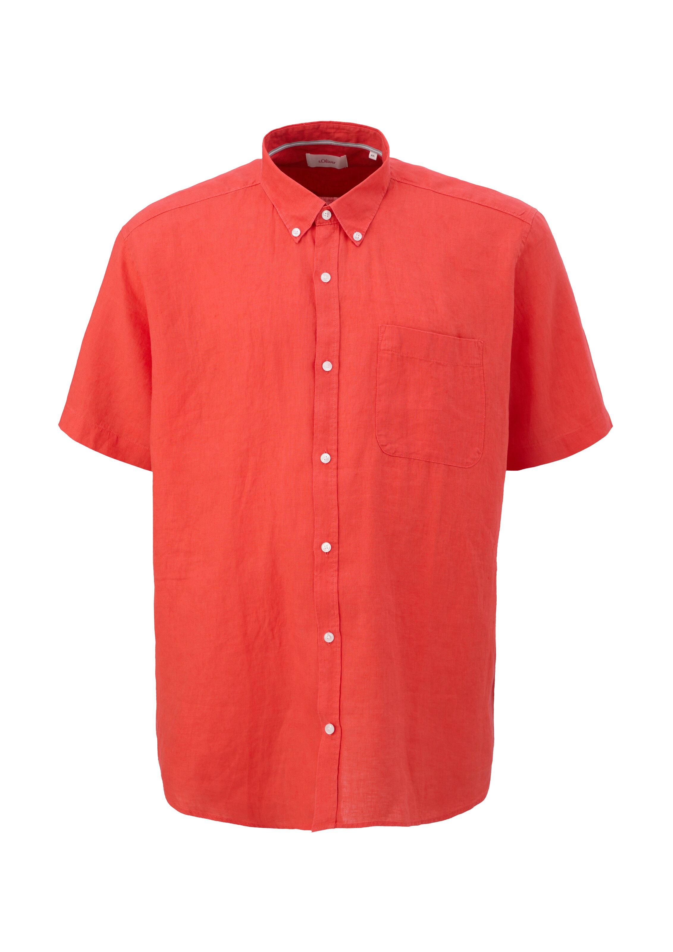 s.Oliver Men Big Sizes Hemd in Rot: Vorderseite