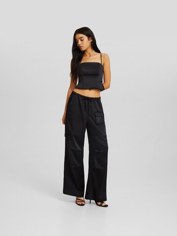 Bershka Top in Schwarz