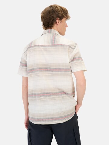 CAMEL ACTIVE Regular Fit Kurzarmhemd aus Baumwolle mit Karomuster in Beige