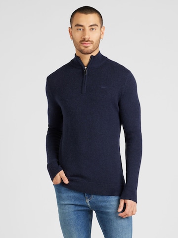 Superdry Пуловер 'Essential' в синьо: отпред
