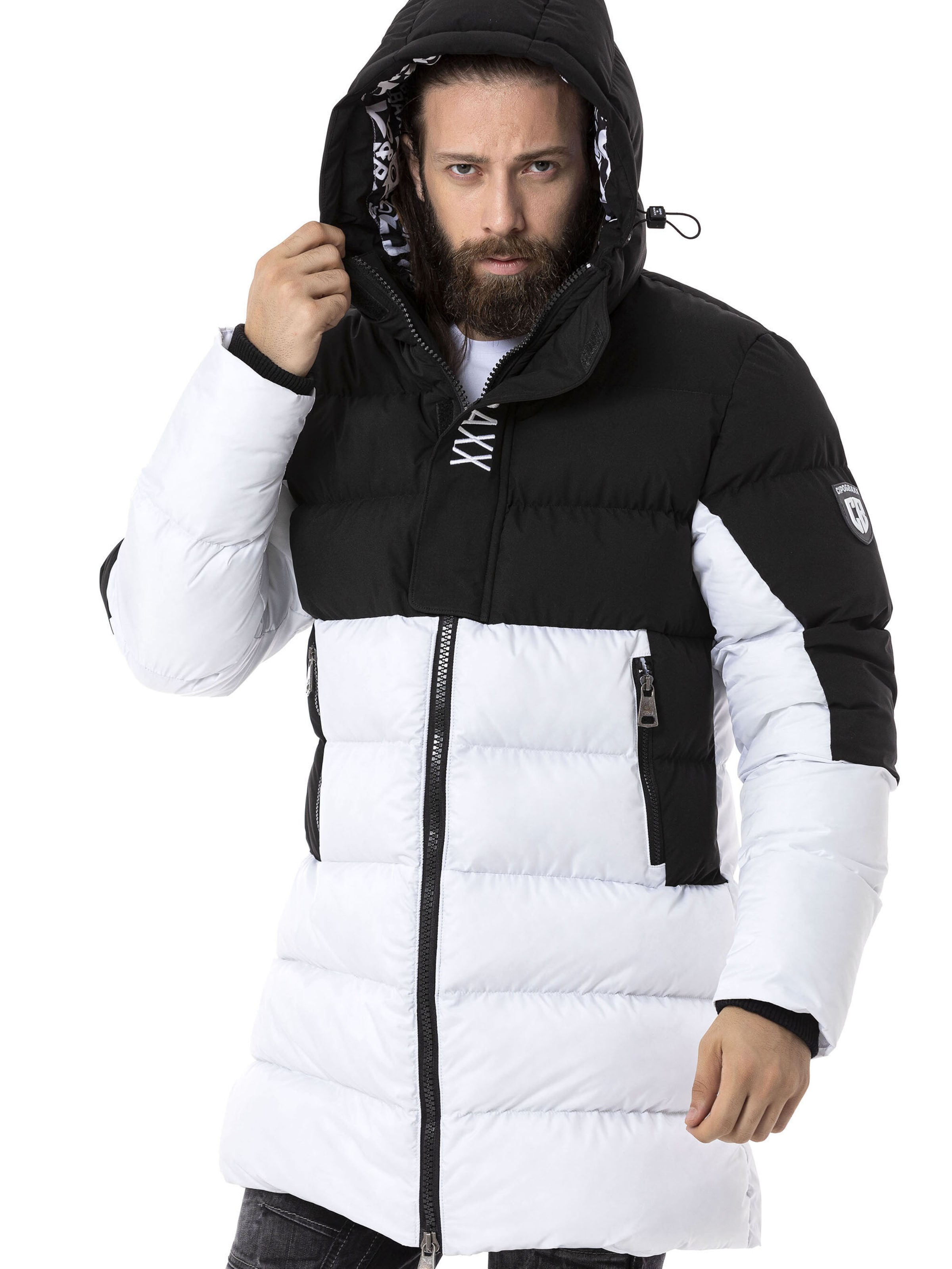 CIPO & BAXX Winter jacket in Black: front