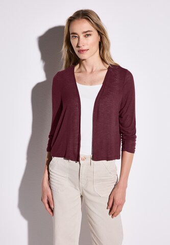 STREET ONE Knit Cardigan in Red: front