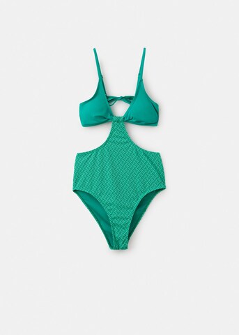 MANGO TEEN Swimsuit 'Elva' in Green