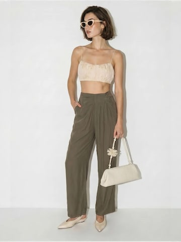 Wide Leg Pantalon 'Hose' Bianco Lucci en vert