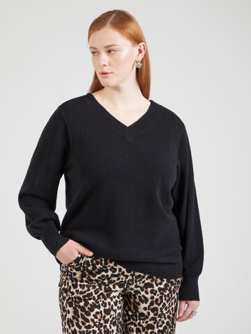 ONLY Carmakoma Sweater 'CARIBI' in Black: front