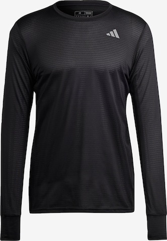 ADIDAS PERFORMANCE - Camisa funcionais 'Own The Run' em preto: frente