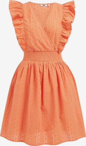 WE Fashion Summer Dress in Orange: front