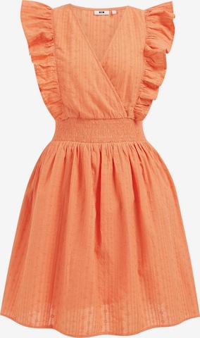 WE Fashion Letné šaty - oranžová: predná strana