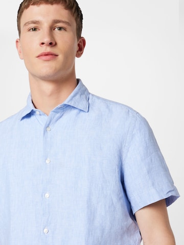 SEIDENSTICKER Regular fit Button Up Shirt 'New Kent' in Blue