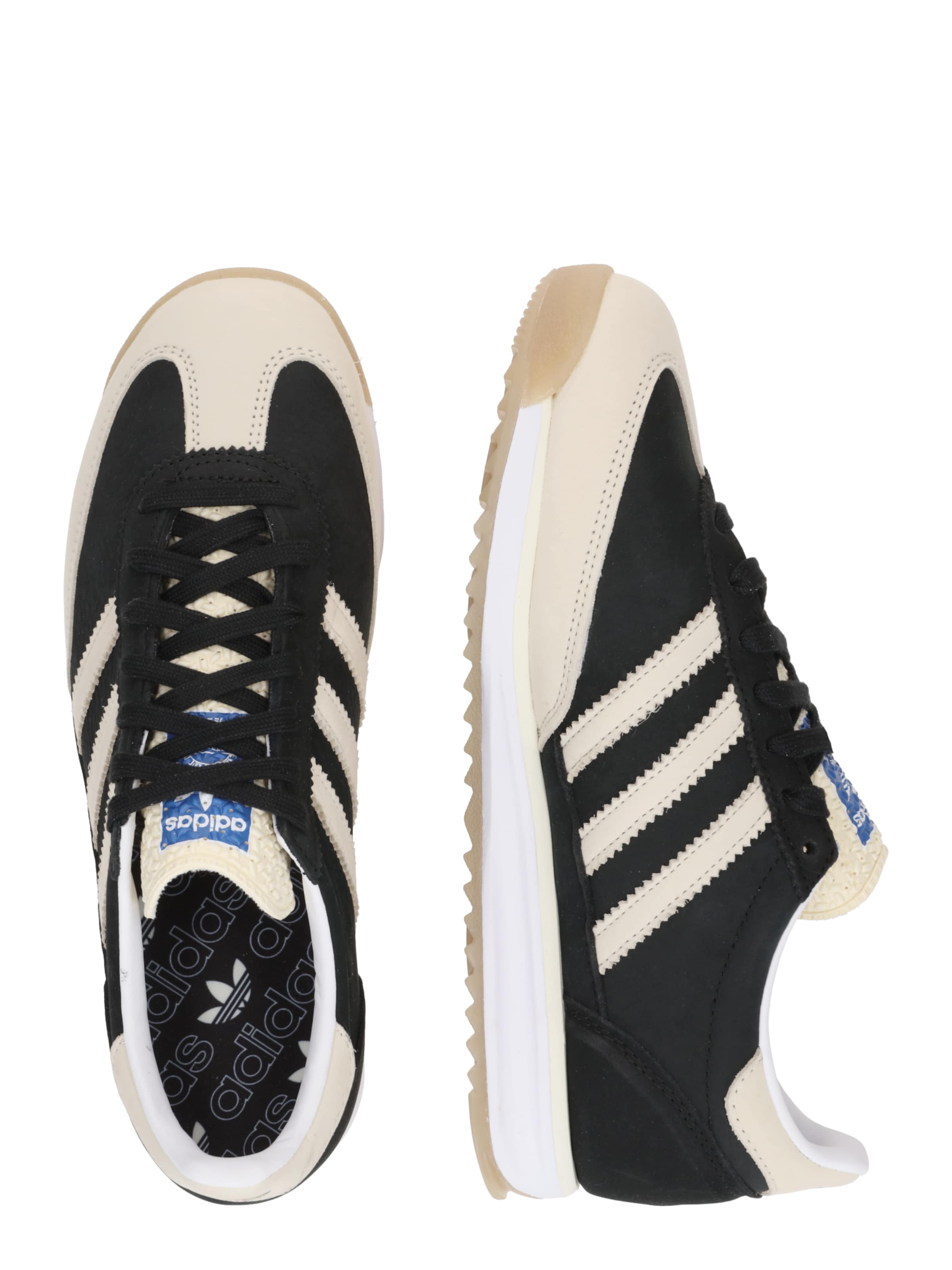 ADIDAS ORIGINALS Ниски маратонки 'SL 72' в черно