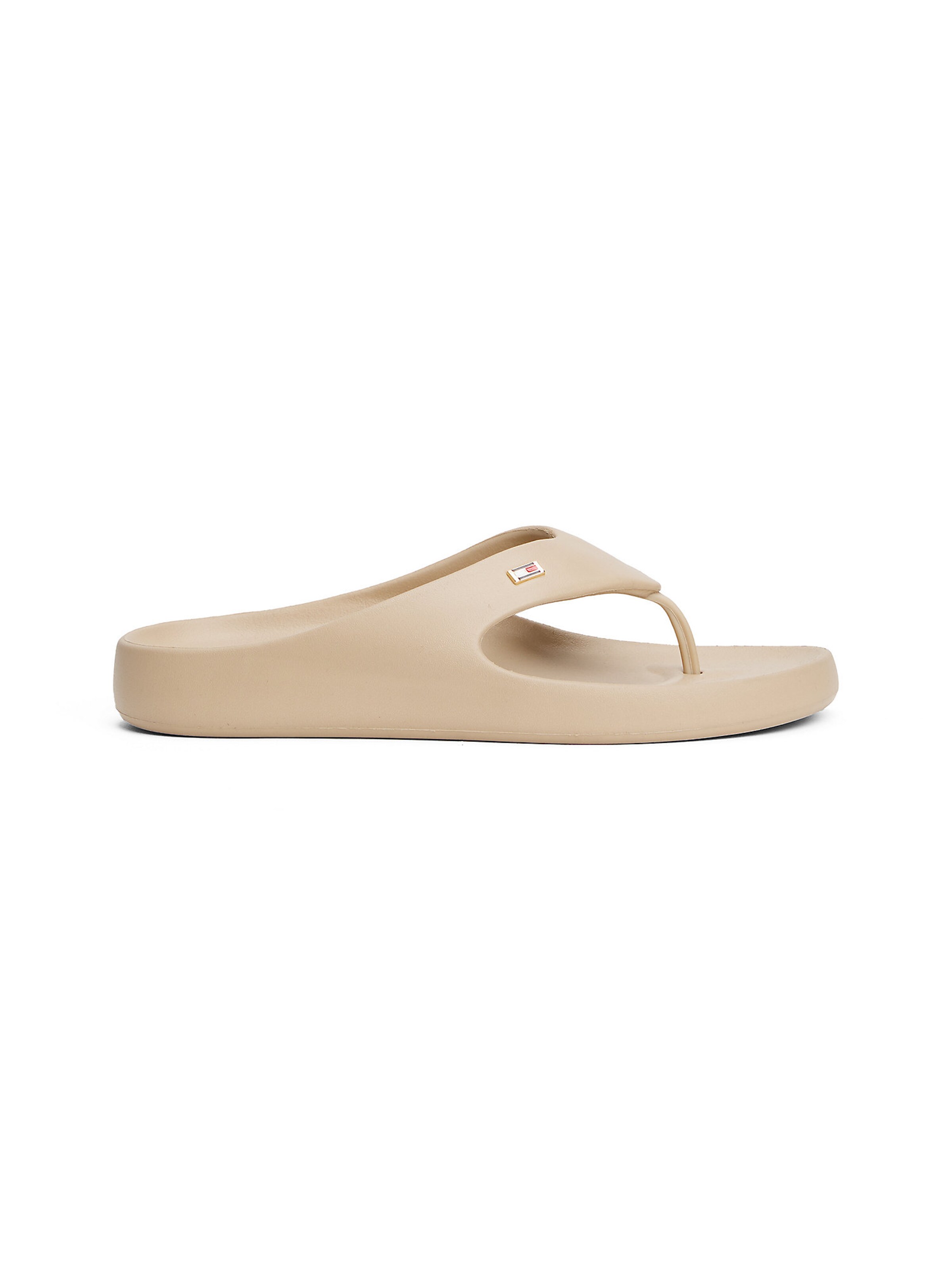 TOMMY HILFIGER Teenslipper in Beige