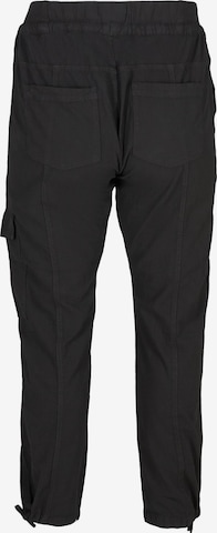 Zizzi Tapered Broek 'Jeasy' in Zwart