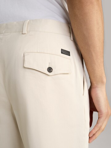 JOOP! Loosefit Bundfaltenhose 'Randar' in Beige