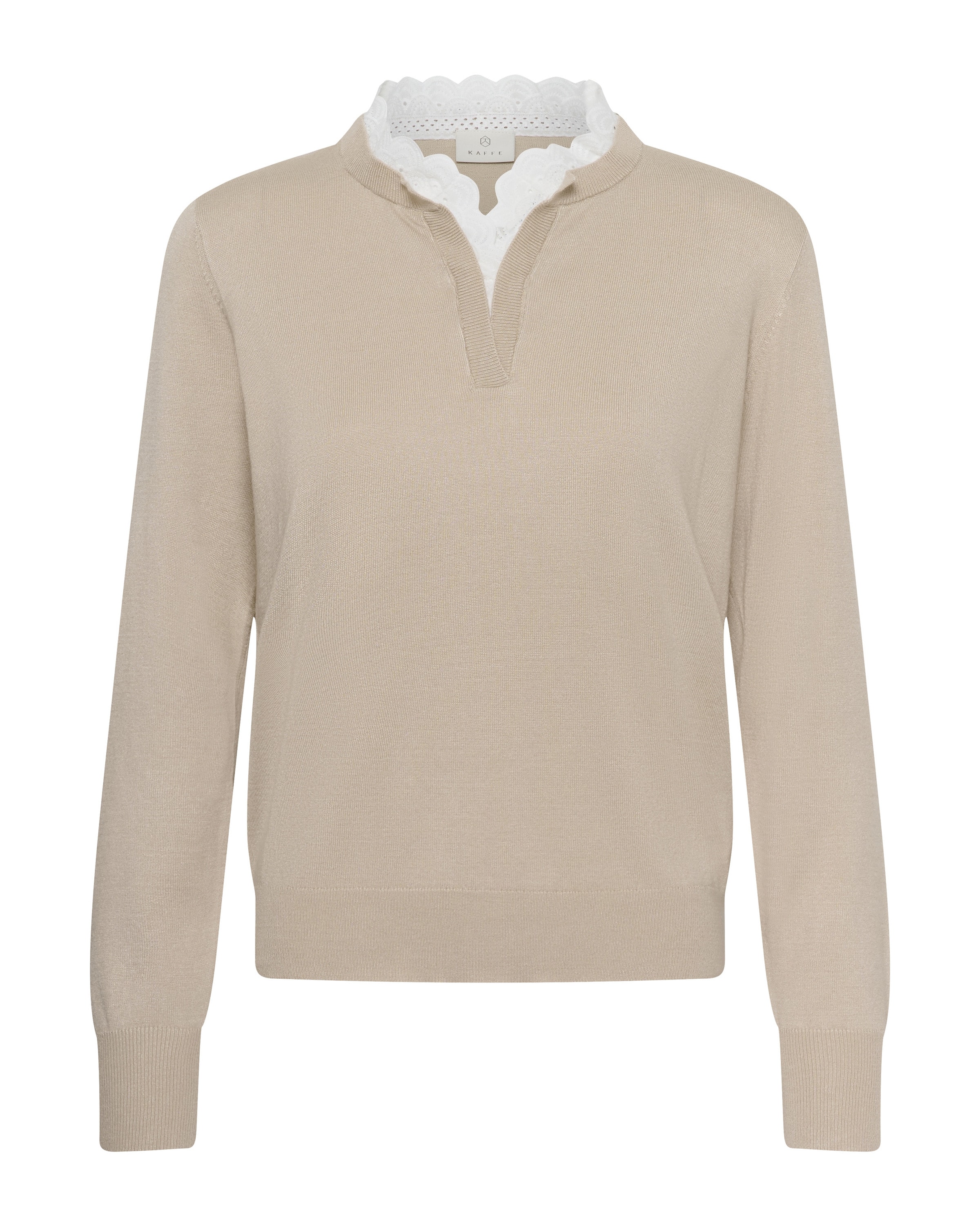 Kaffe Trui in Beige: voorkant