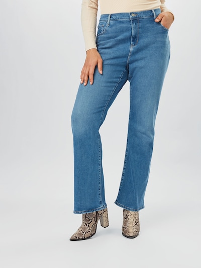 Levi's® Plus Jeans in blue denim, Modelansicht